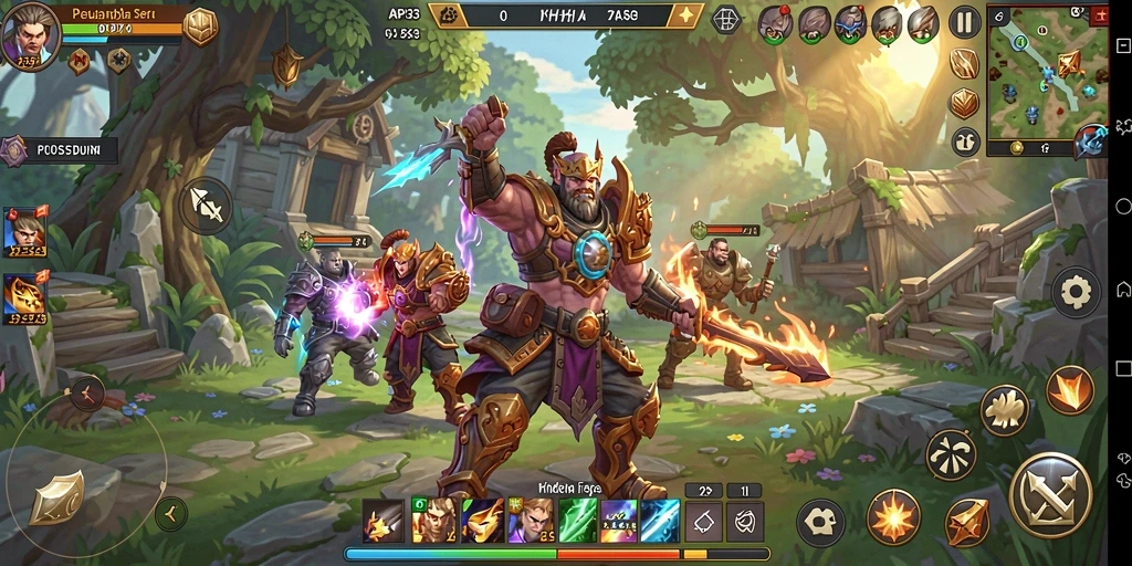 Tampilan gameplay menakjubkan dari API33 di dunia ARPG.