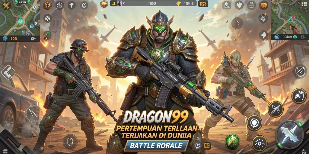 Tampilan gameplay seru dari DRAGON99 di medan perang.