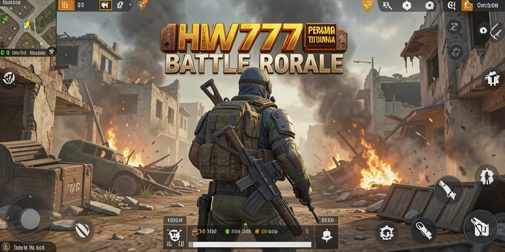 Gameplay seru dan intens dalam pertempuran Battle Royale.