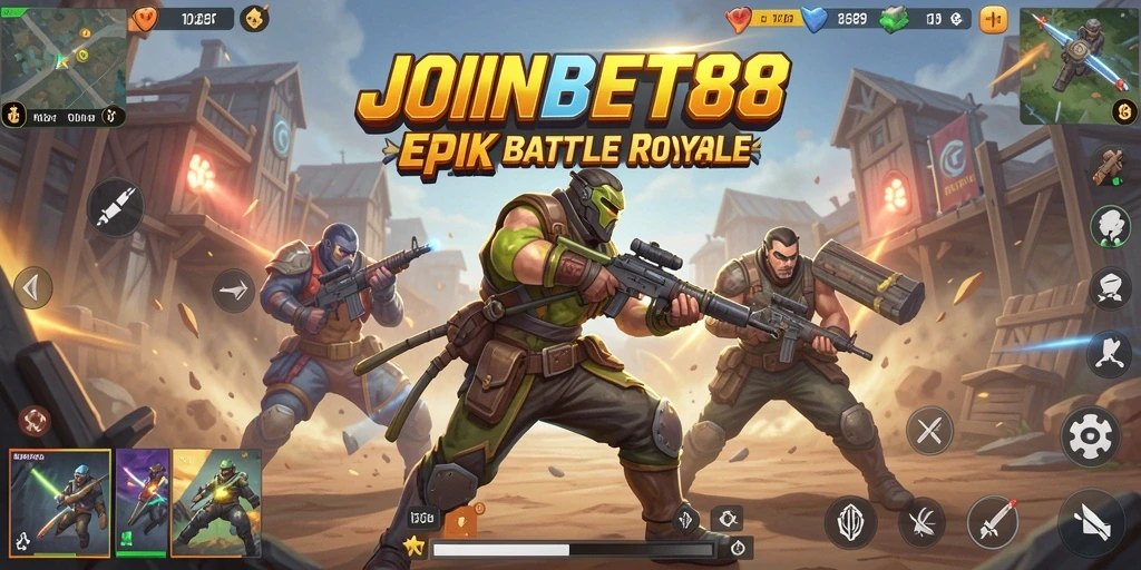Gameplay epik JOINBET88 dalam aksi Battle Royale.