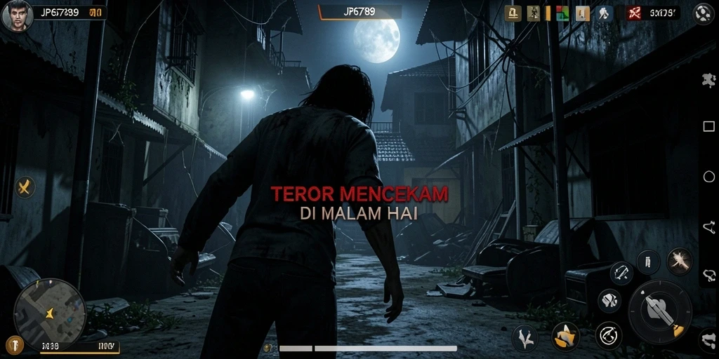 Tampilan gameplay menakutkan dari JP6789 yang mencekam.