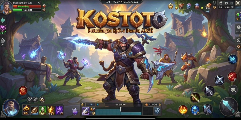 Tampilan mendebarkan dari gameplay <strong>KOSTOTO</strong> dengan aksi ARPG seru.