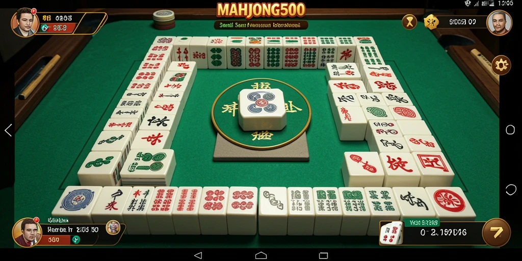 Tampilan utama gameplay <strong>MAHJONG500</strong> yang menarik dan memikat.