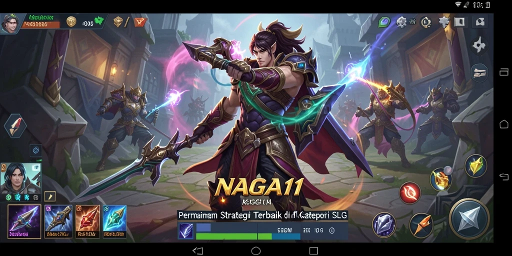 Tampilan gameplay NAGA11 yang atraktif dengan elemen strategi mendalam.