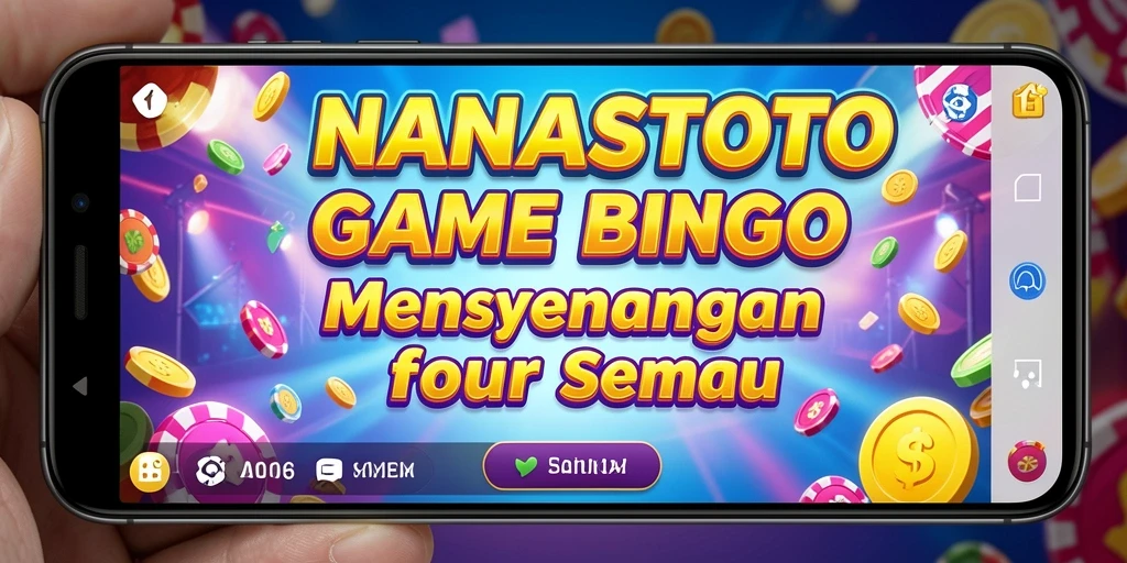 Tampilan gameplay Bingo menarik di NANASTOTO dengan berbagai kartu dan hadiah.