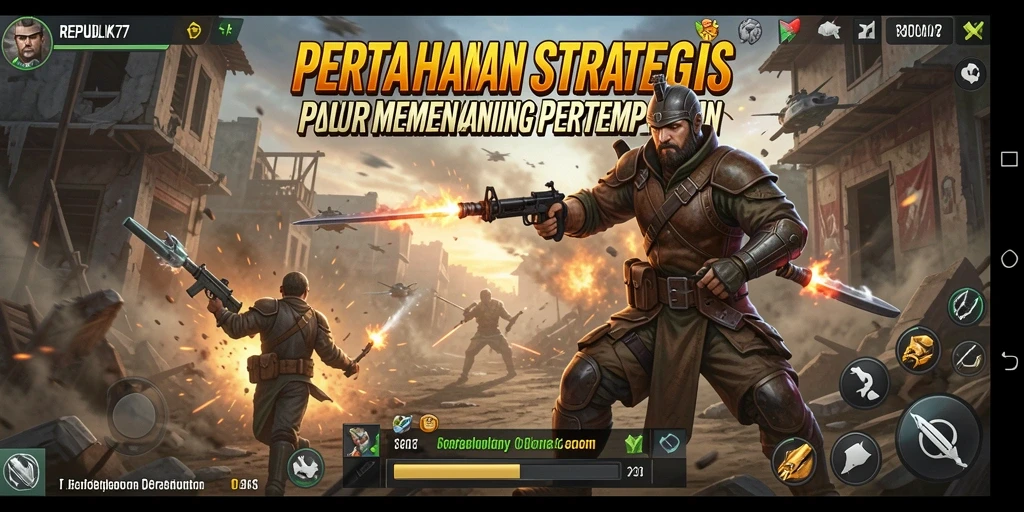 Tampilan menarik dari gameplay Tower Defense di REPUBLIK77.