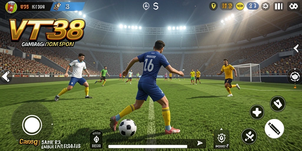 Tampilan gameplay VT38 yang mendebarkan dan seru.
