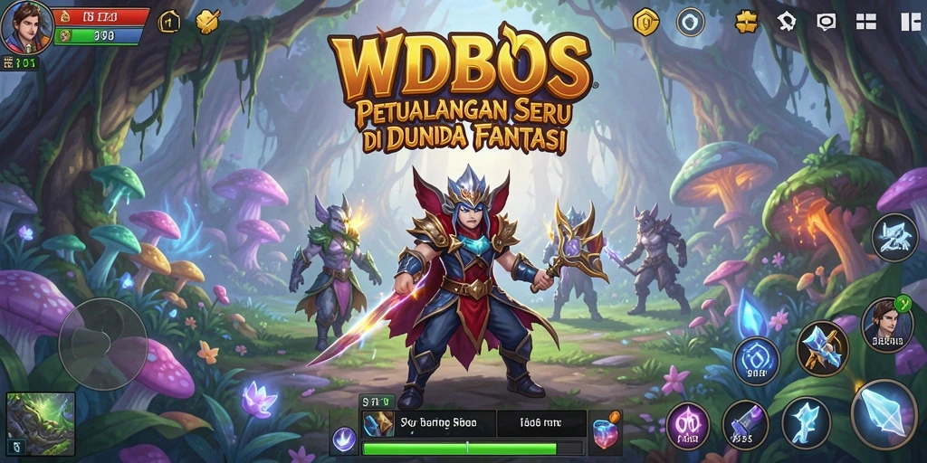 Gambar gameplay WDBOS menunjukkan pertarungan seru di dunia fantasi.