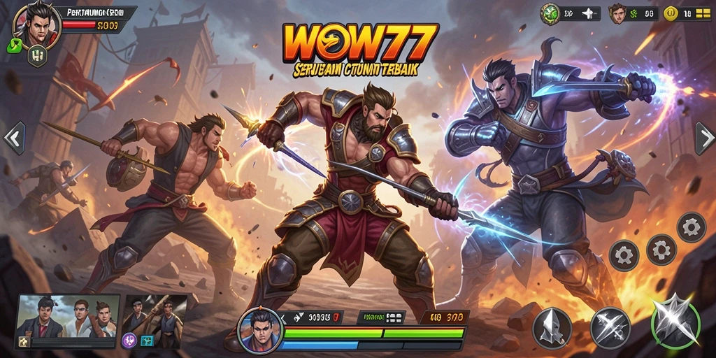 Tampilan gameplay WOW77 yang mendebarkan dan penuh aksi.